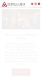 Mobile Screenshot of hexhamabbey.org.uk